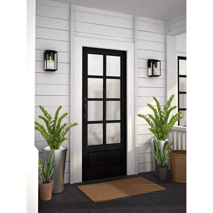Progress Lighting Macstreet 1-Light Matte Black Modern Outdoor Wall Lantern