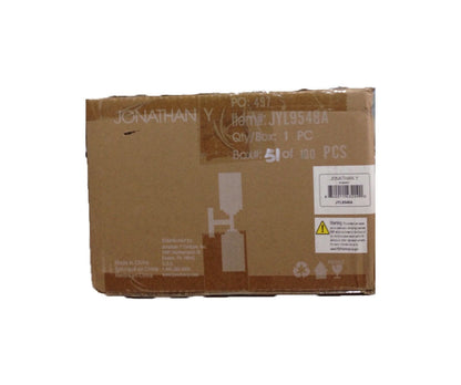 JONATHAN Y Giles 5.75 in. 2-Light Oil Rubbed Bronze/Clear Iron LED Vanity Light