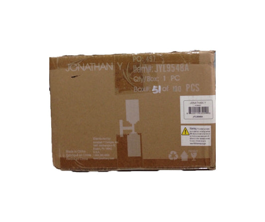 JONATHAN Y Giles 5.75 in. 2-Light Oil Rubbed Bronze/Clear Iron LED Vanity Light
