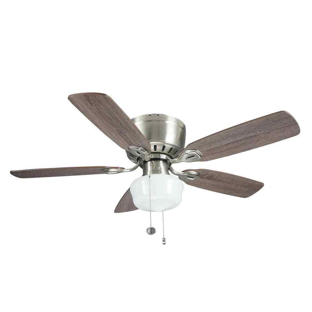 Kennesaw 42 in. Indoor Brushed Nickel Ceiling Fan with Light