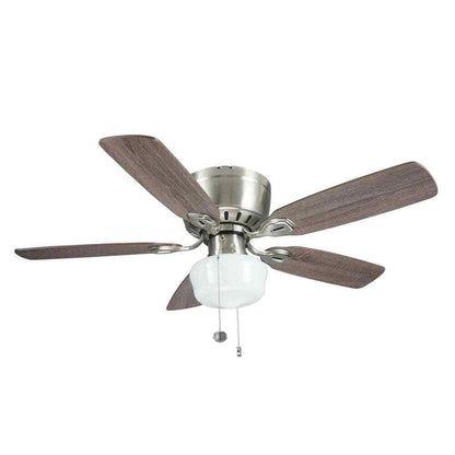 Kennesaw 42 in. Indoor Brushed Nickel Ceiling Fan with Light