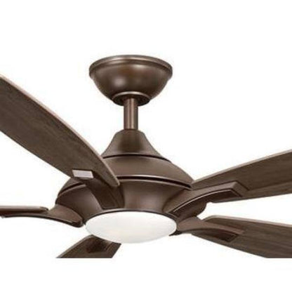 Home Decorators Petersford 56 in. Integrated LED Oil Rubbed Bronze Ceiling Fan