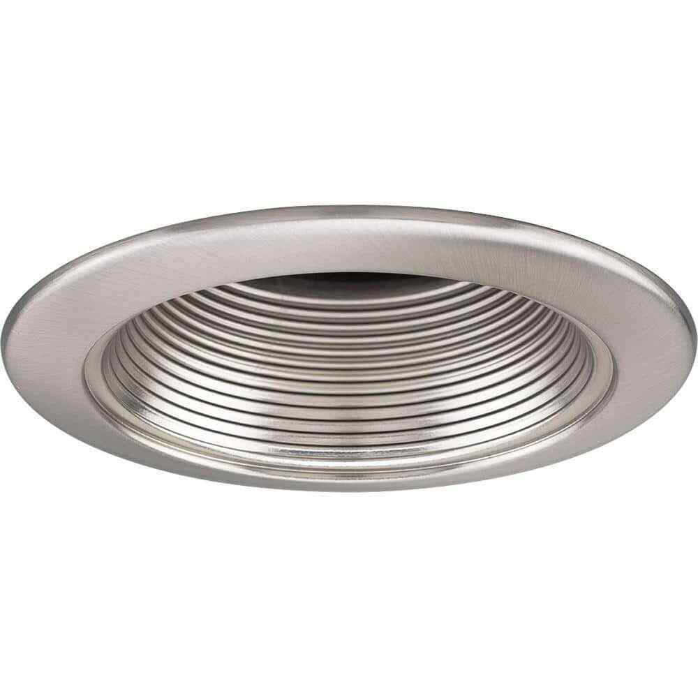 Progress Lighting Progress Lighting 4 in. Brushed Nickel Recessed Baffle Trim
