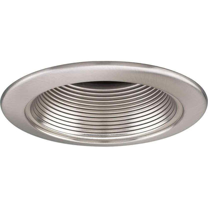 Progress Lighting Progress Lighting 4 in. Brushed Nickel Recessed Baffle Trim
