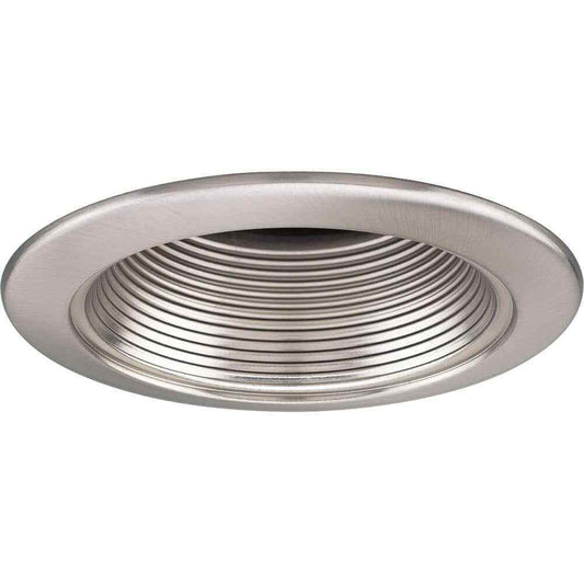 Progress Lighting Progress Lighting 4 in. Brushed Nickel Recessed Baffle Trim