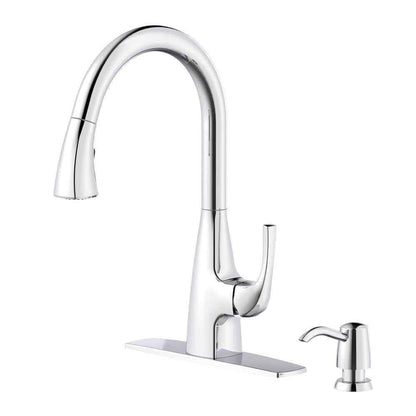 Glacier Bay Calandine Single-Handle Pull-Down Sprayer Kitchen Faucet Chrome