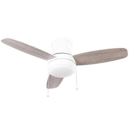 Hampton Bay Ashby Park 44 in. White Color Changing Integrated LED Ceiling Fan