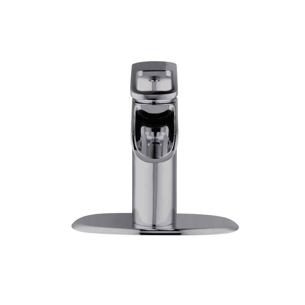 Glacier Bay Kiso Single Hole Single-Handle Low-Arc Bathroom Faucet in Chrome