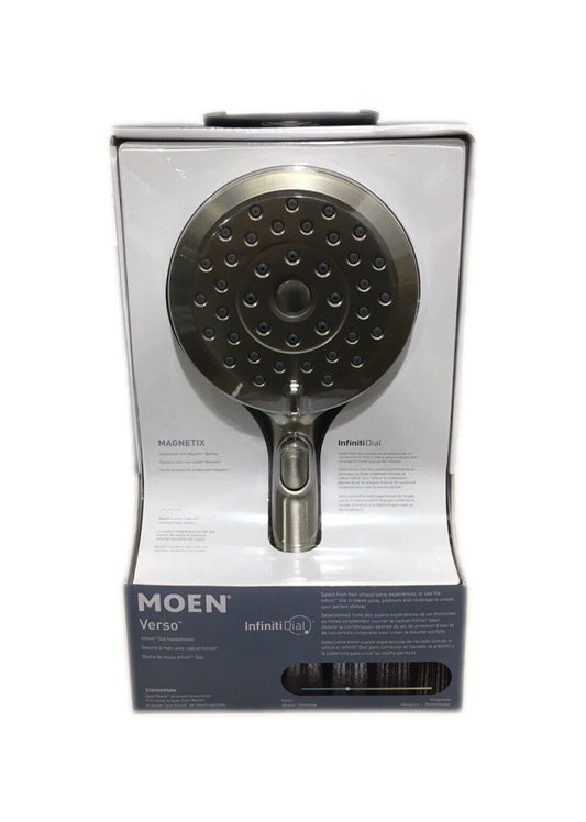 MOEN Verso Magnetix 8-Spray Patterns 5 in. Handheld Shower Head Brushed Nickel