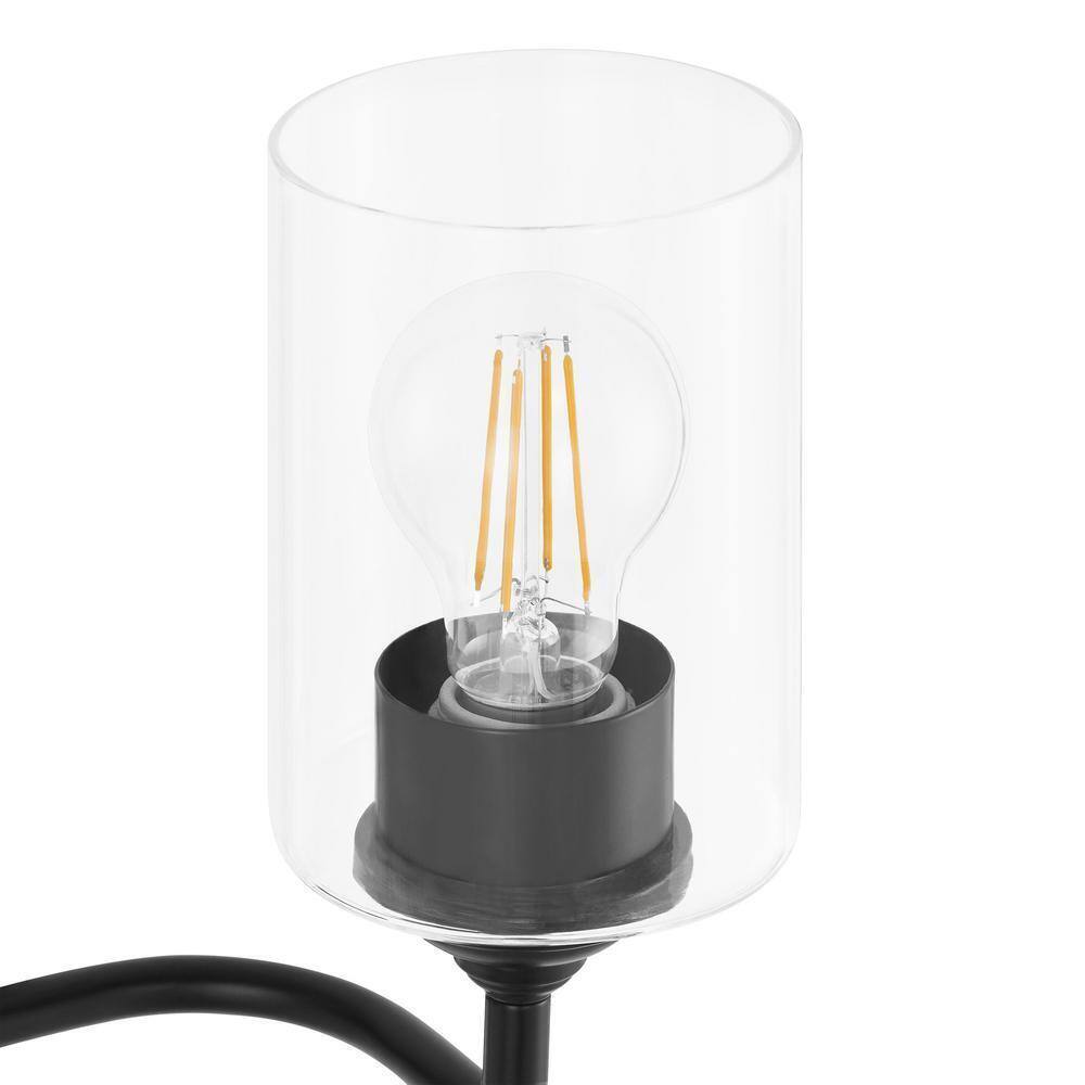 Home Decorators Collection Ayelen 22 in. W 3-Lights Black Vanity Light