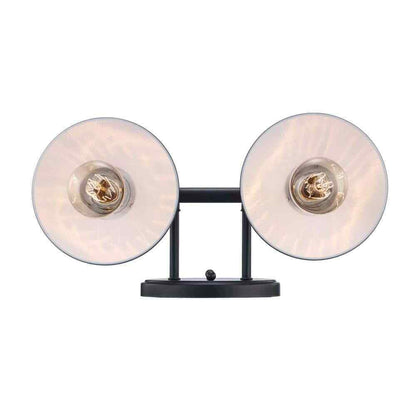 Hampton Bay Glenhurst 16 in. 2-Light Black Bathroom Vanity Light Fixture
