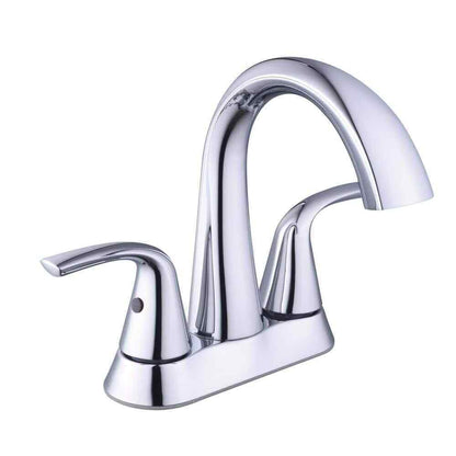 Glacier Bay Irena 4 in. Centerset Double-Handle High-Arc Bathroom Faucet Chrome