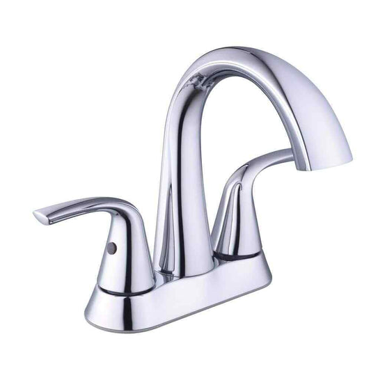 Glacier Bay Irena 4 in. Centerset Double-Handle High-Arc Bathroom Faucet Chrome
