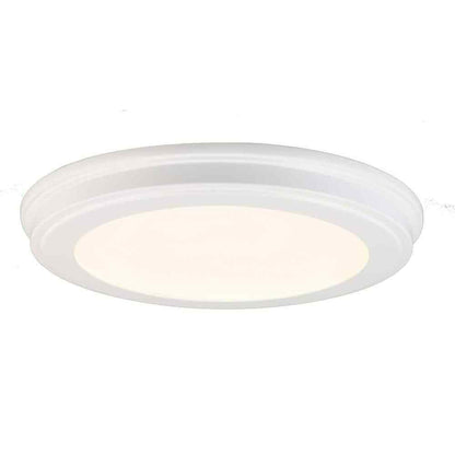 Commercial Electric 13 in. White Selectable LED Flush Mount JJU3011L-2/WHT