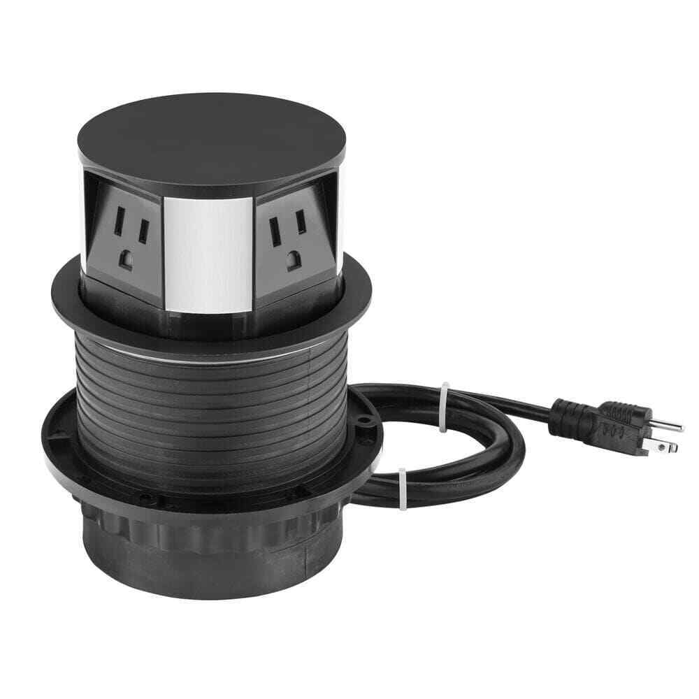 Link2Home Pop Up-Outlet Induction Charger USB-C Ports Surge Protection