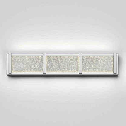 Artika Subway Chrome Modern LED Vanity Light Bar for Bathroom w/ Bubble Glass