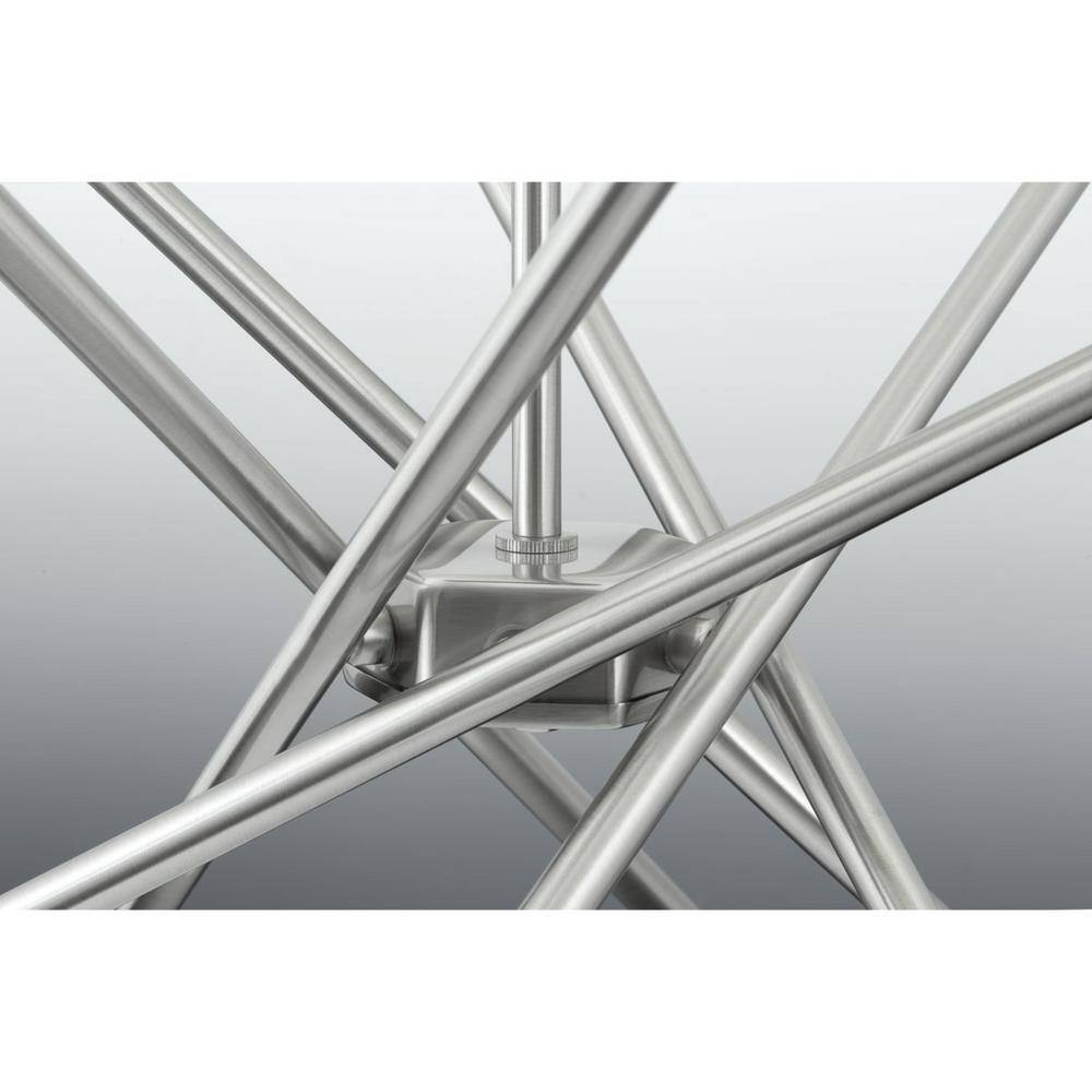 Progress Lighting Astra Collection 6-Light Brushed Nickel Chandelier