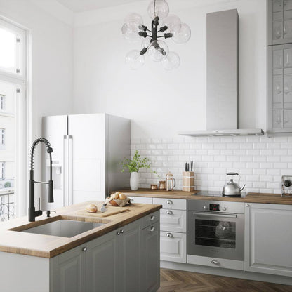 VIGO Laurelton Single Handle Pull-Down Sprayer Kitchen Faucet in Matte Black