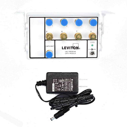 Leviton Structured Media Center 1x8 6-Way Active Video Amplified Splitter
