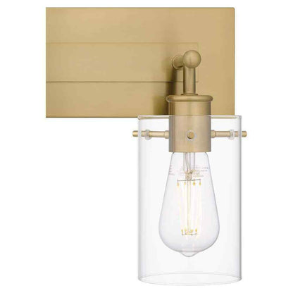Hampton Bay Regan 21 in. 3-Light Brushed Gold Vanity Light w/ Clear Glass Shades
