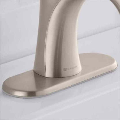 Glacier Bay Arnette Single Handle Single Hole Bathroom Faucet in Brushed Nickel