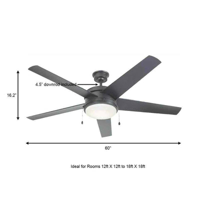 Home Decorators Collection Portwood 60 in. LED Outdoor Natural Iron Ceiling Fan