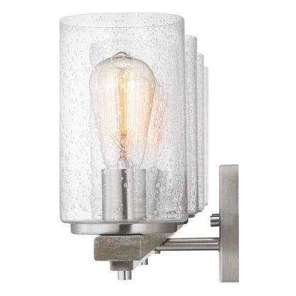 Hampton Bay Boswell Quarter 33 in. 4-Light Brushed Nickel Farmhouse Vanity Light