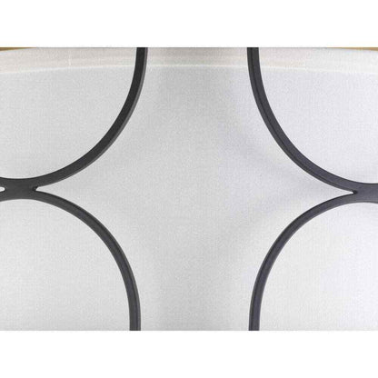 Progress Lighting Landree Collection 3-Light Black Flush Mount P350132-031