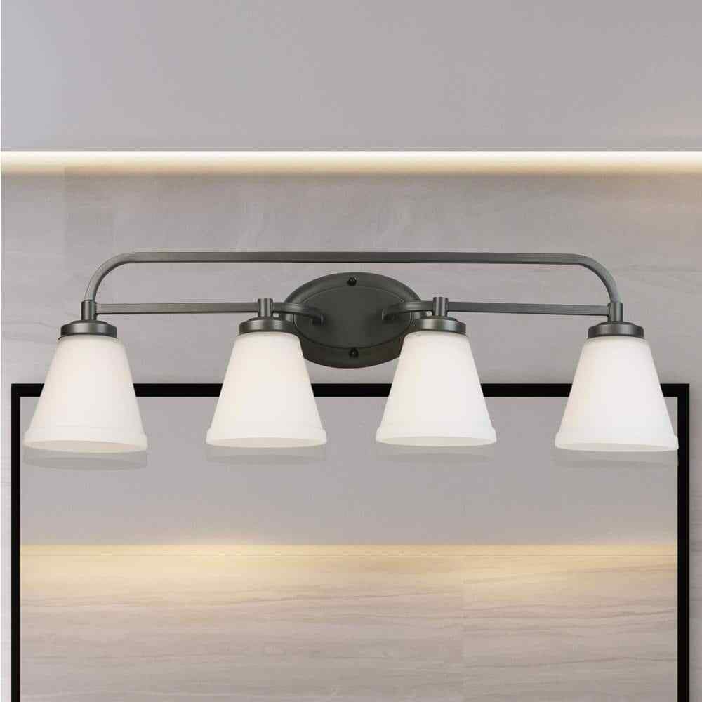 Eglo Mayview 4-Light Graphite Bathroom Vanity Light