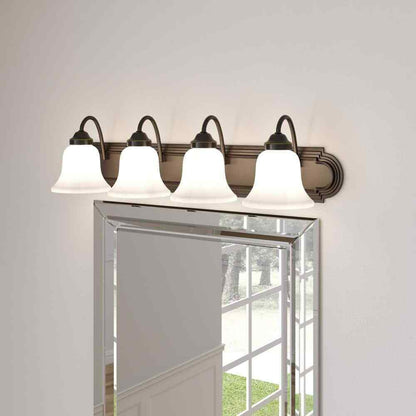 Progress Lighting Solvang 30 in. 4-Light Antique Bronze Vanity Light