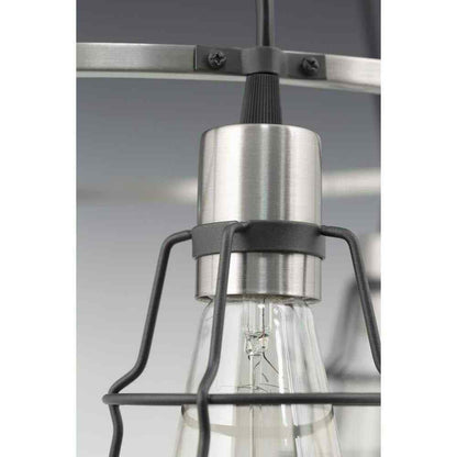 Progress Lighting Gauge Collection 1-Light Graphite Farmhouse Bath Vanity Light