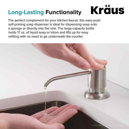 KRAUS Boden Kitchen Soap Dispenser in Stainless Steel KSD-53SS