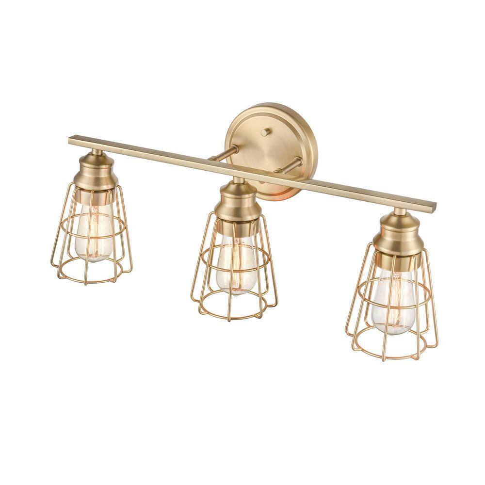 Millennium Lighting 23 in. 3-Light Modern Gold Vanity Light