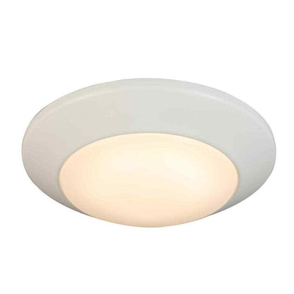 Commercial Electric 7 in. White LED Flush Mount 2-Pack JVJ3011L-8/WHT