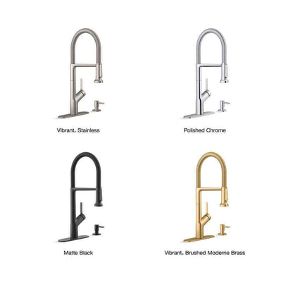 KOHLER Setra Semi-Professional Kitchen Sink Faucet w/ Soap Dispenser