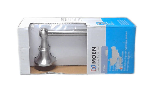MOEN Vale Pivoting Double Post Toilet Paper Holder in Spot Resist Brushed Nickel