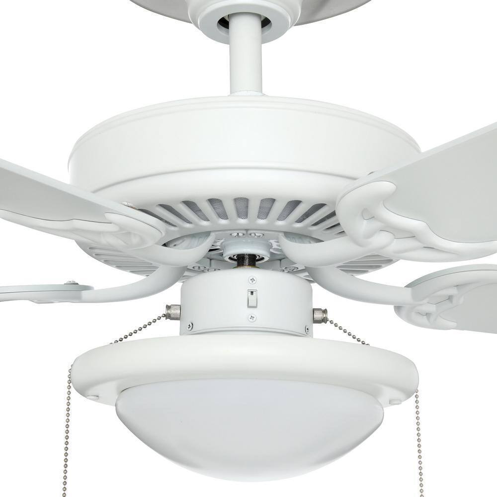 Trice 44 in. LED Matte White Ceiling Fan YG269AP-MWH