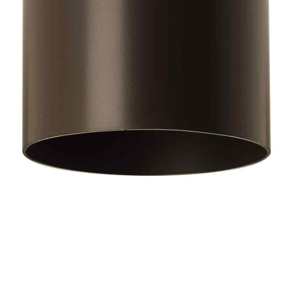 Progress Lighting Cylinder 6 in. Antique Bronze Modern Outdoor Ceiling Light
