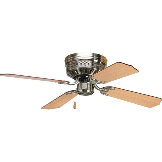 Progress Lighting AirPro Hugger 42 in. 4-Blade Indoor Brushed Nickel Ceiling Fan