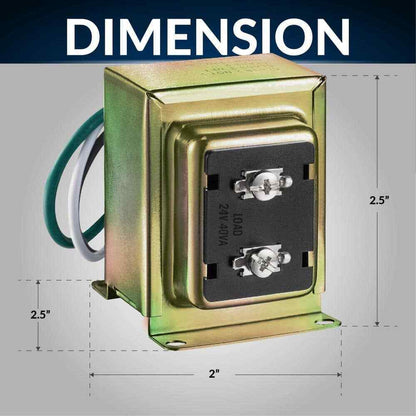 Newhouse Hardware Wired 24V 40vA Doorbell Transformer
