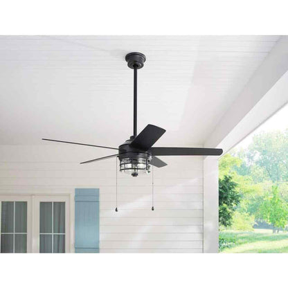 Home Decorators Colbridge 52 in. LED Indoor/Outdoor Natural Iron Ceiling Fan
