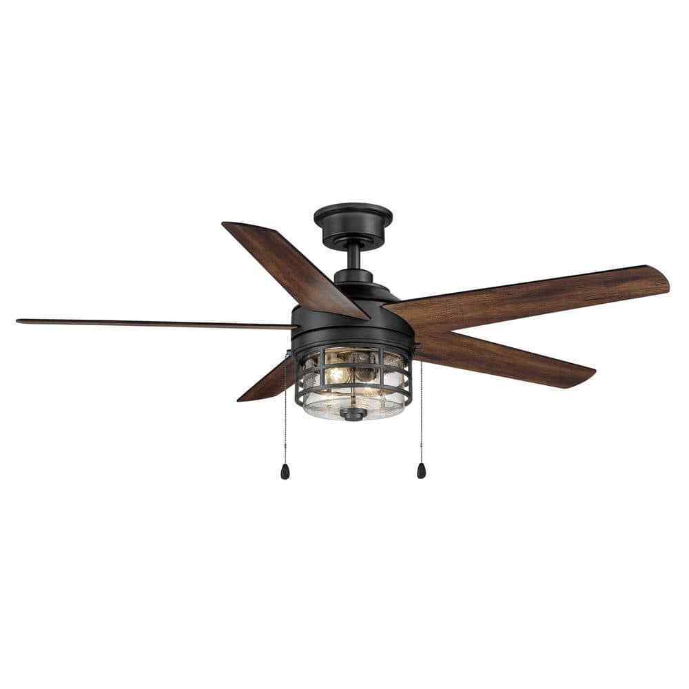 Home Decorators Colbridge 52 in. LED Indoor/Outdoor Natural Iron Ceiling Fan
