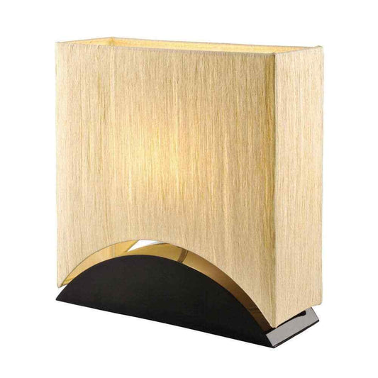 ARTIVA Sakura 17 in. Modern Premium Shade Table Lamp w/ Black Lacquer Wood Base