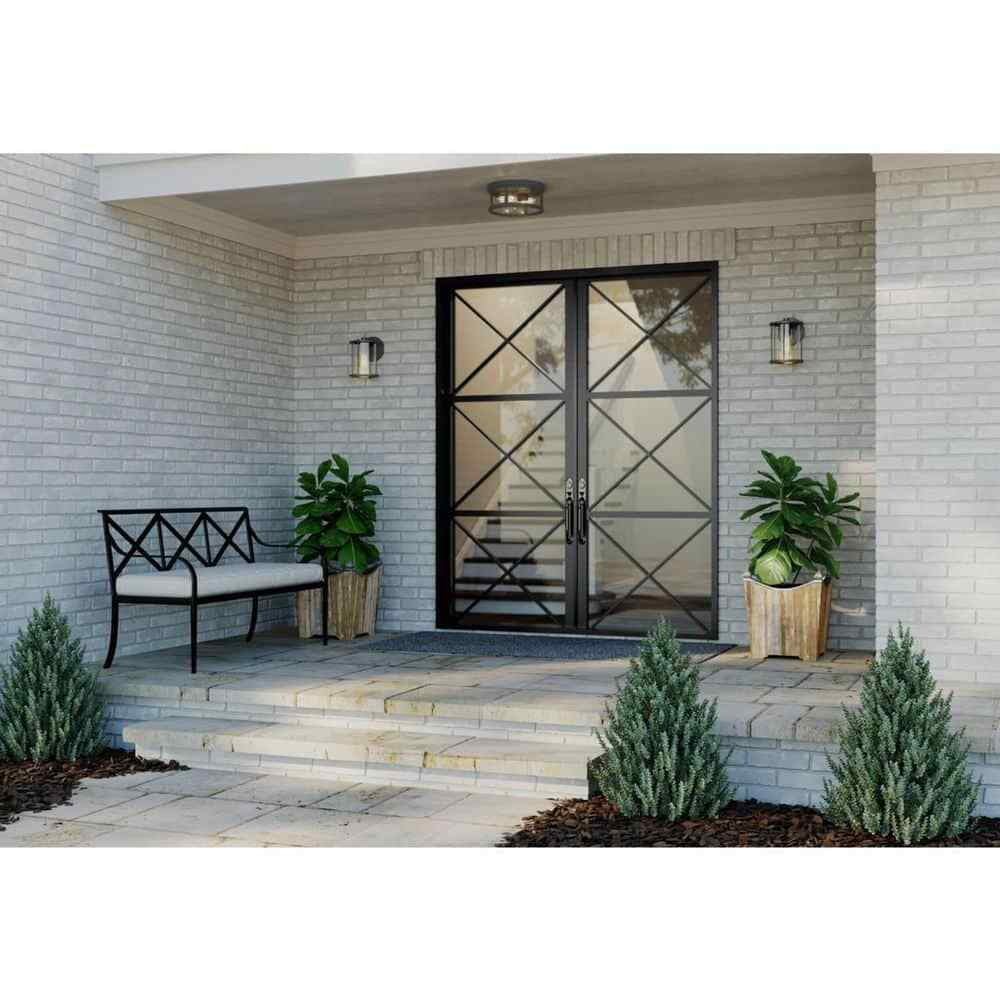 Progress Lighting Gunther Collection 1-Light Antique Bronze Wall Lantern Light