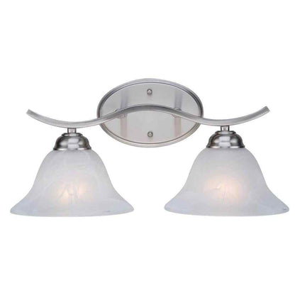 Bel Air Lighting Hollyslope 17 in.Brushed Nickel Bathroom Vanity Light Fixture