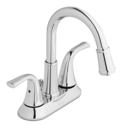 Glacier Bay Focus 4 in. Centerset 2-Handle LED High-Arc Bathroom Faucet, Chrome