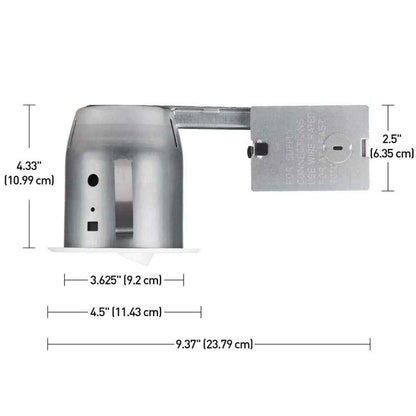 Globe Electric 4 in. White Dimmable Recessed Lighting Kit 10-Pack