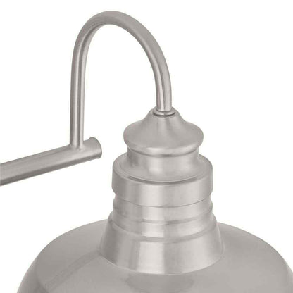 Hampton Bay Elmcroft 18.25 in. 2-Light Brushed Nickel Vanity w/ Metal Shades