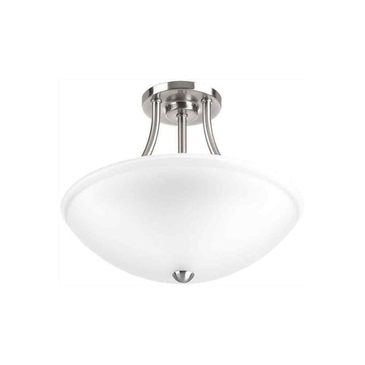 Progress Lighting Gather Brushed Nickel Integrated LED Semi-Flush Mount