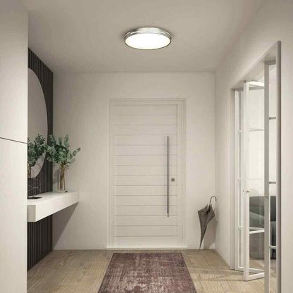 Artika Delray Modern Chrome LED 5 CCT Flush Mount Ceiling Light Fixture
